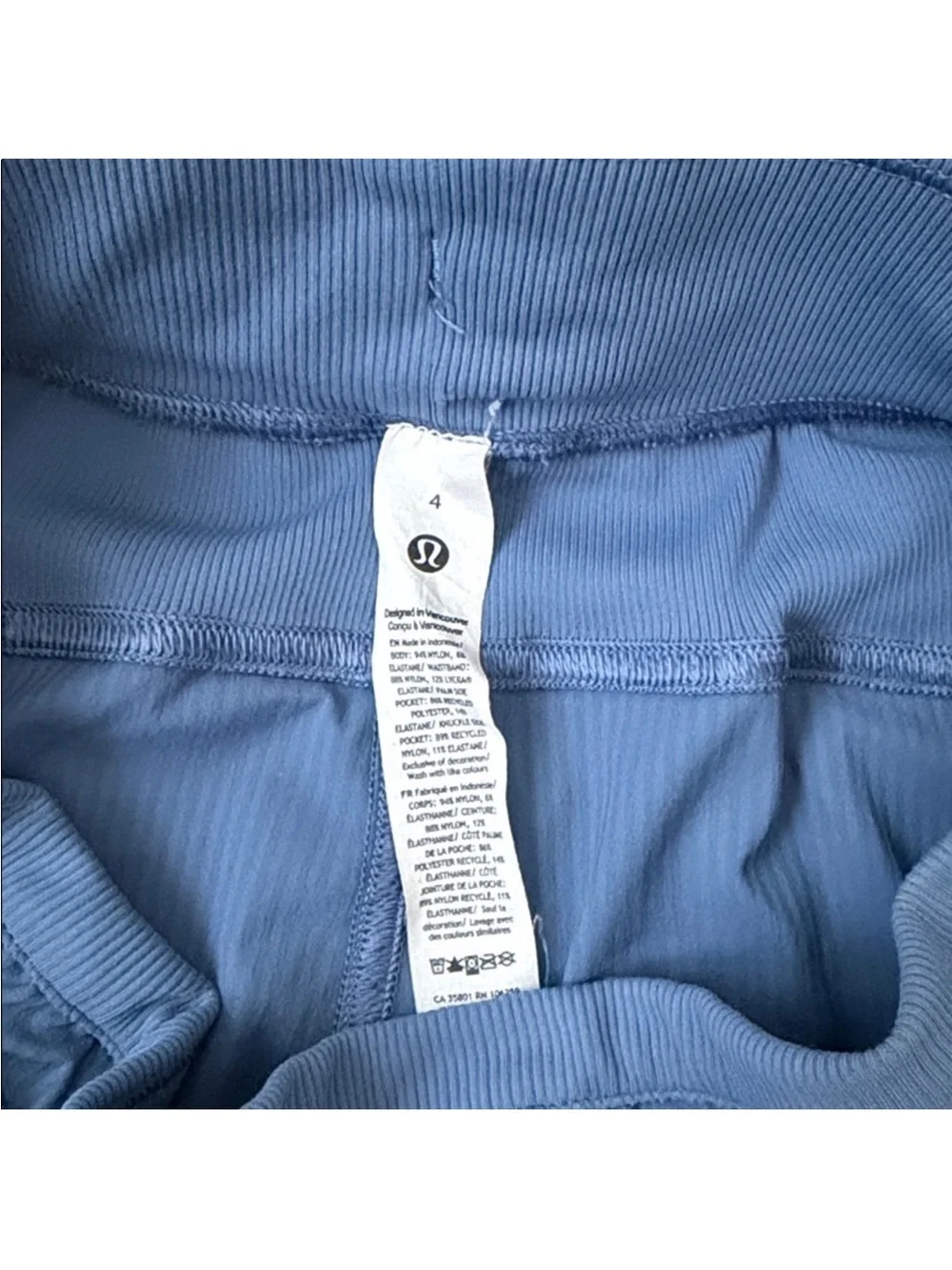 Lululemon Dance Studio High Rise Short 3.5” Oasis Blue